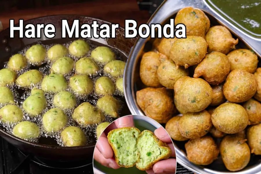 peas-hari-matar-pakoda-bajji-recipe