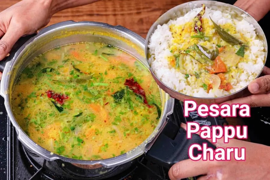 pesara-pappu-charu-recipe-hesaru-bele