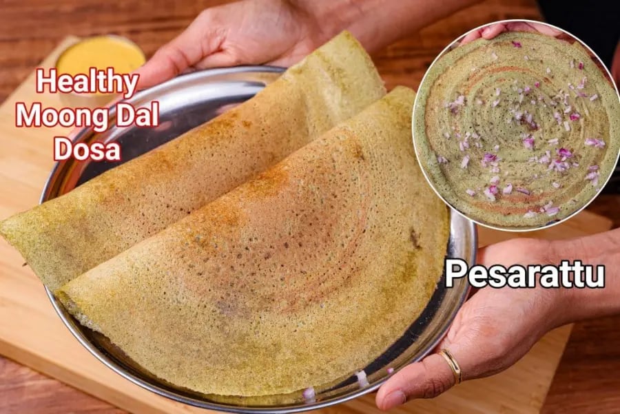 pesarattu-recipe-moong-dal-dosa-recipe
