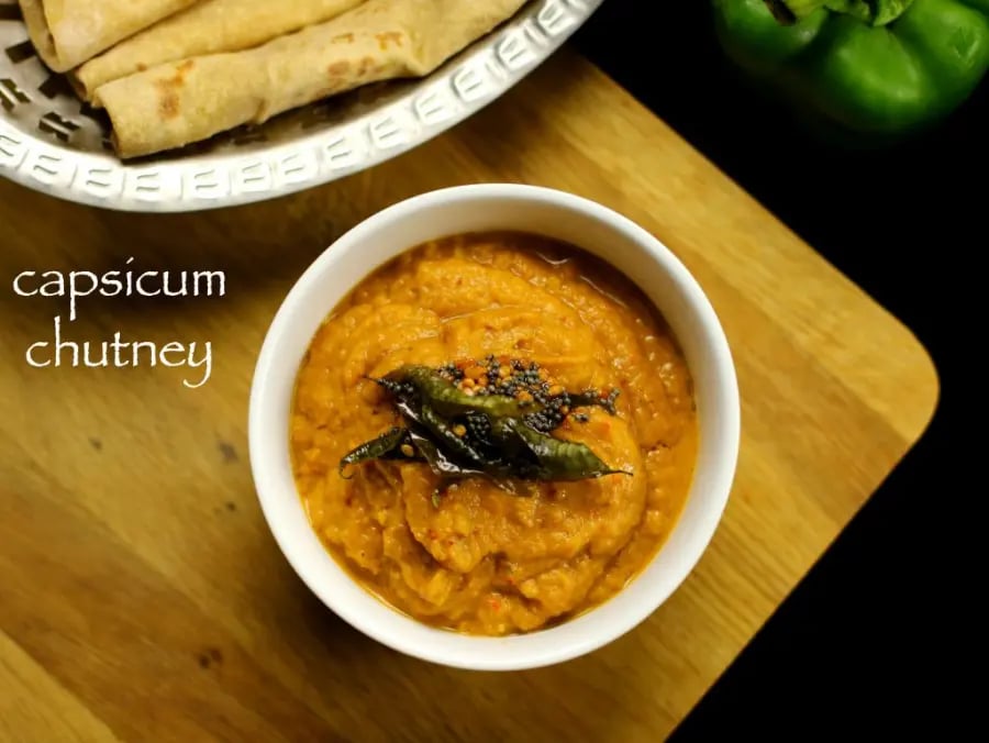 capsicum-chutney-recipe-capsicum-tomato-chutney-recipe