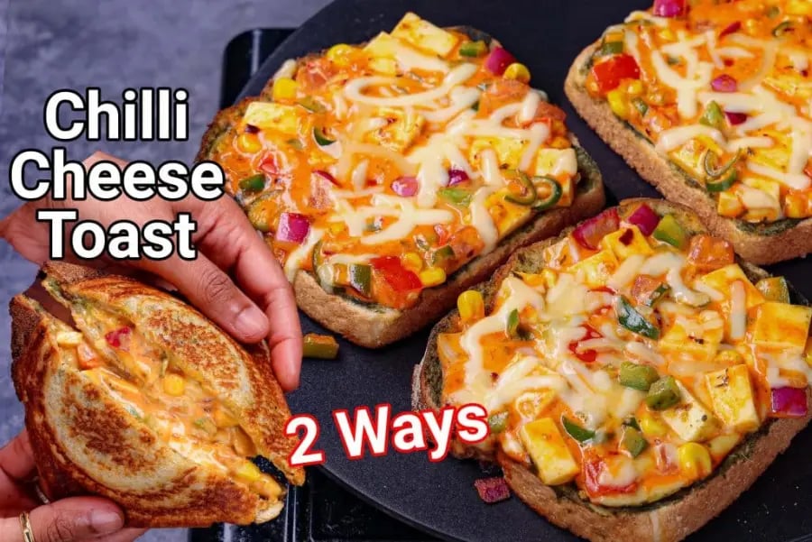 chilli-cheese-toast-recipe-tawa