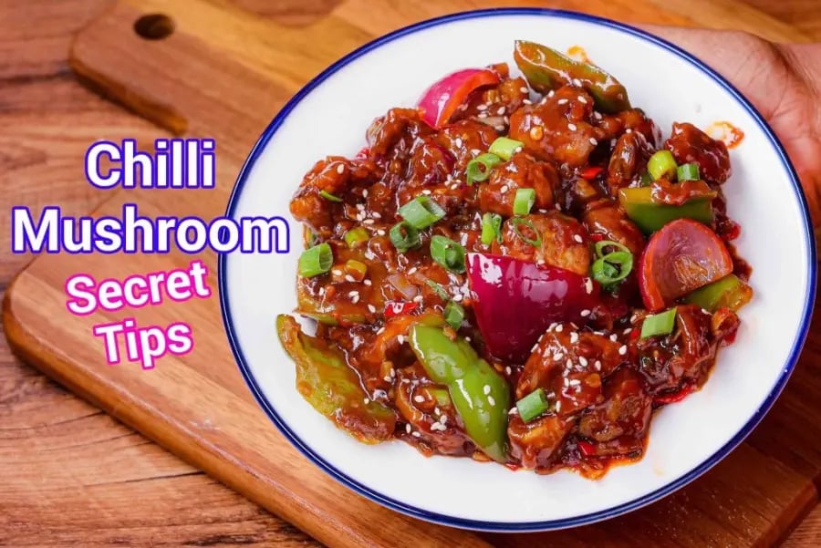 chilli-mushroom-recipe-mushroom-chilli