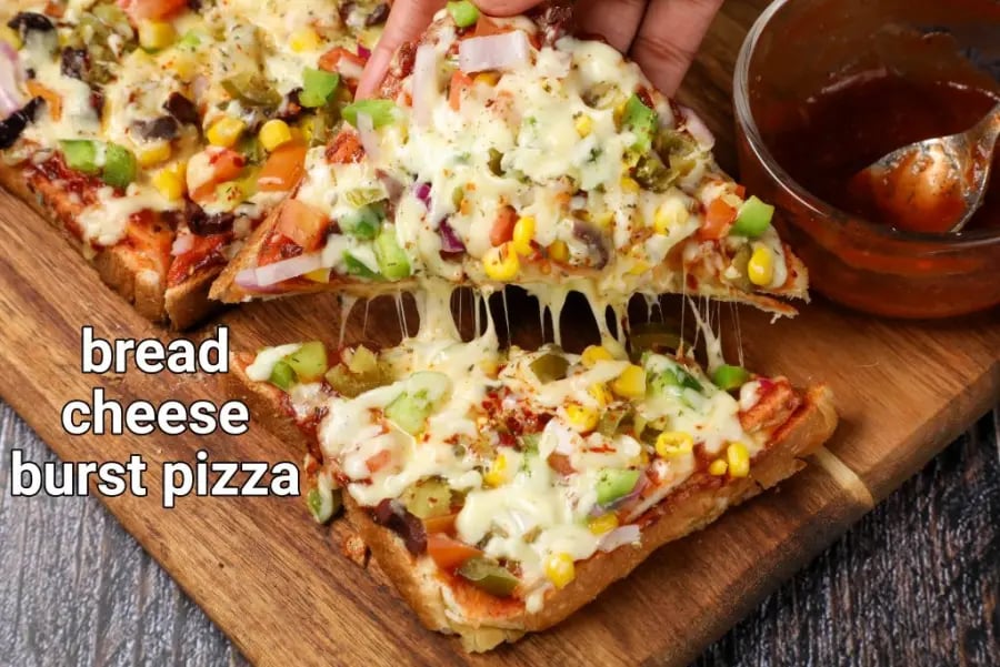bread-cheese-burst-pizza-recipe