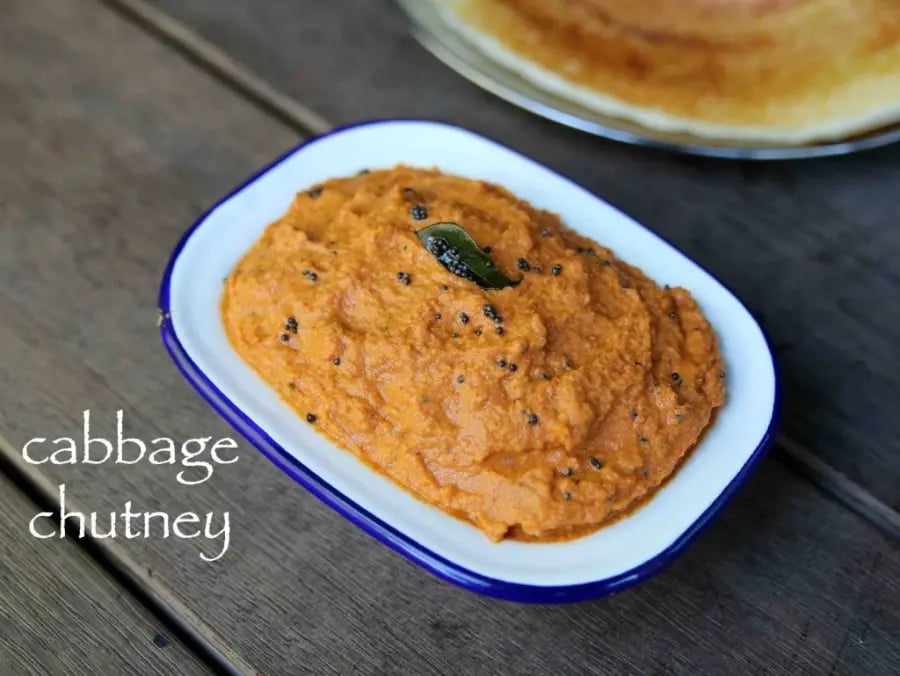 cabbage-chutney-recipe-cabbage-pachadi
