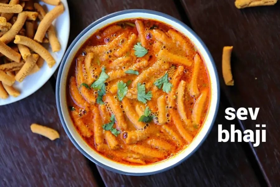 sev-bhaji-recipe-shev-bhaji