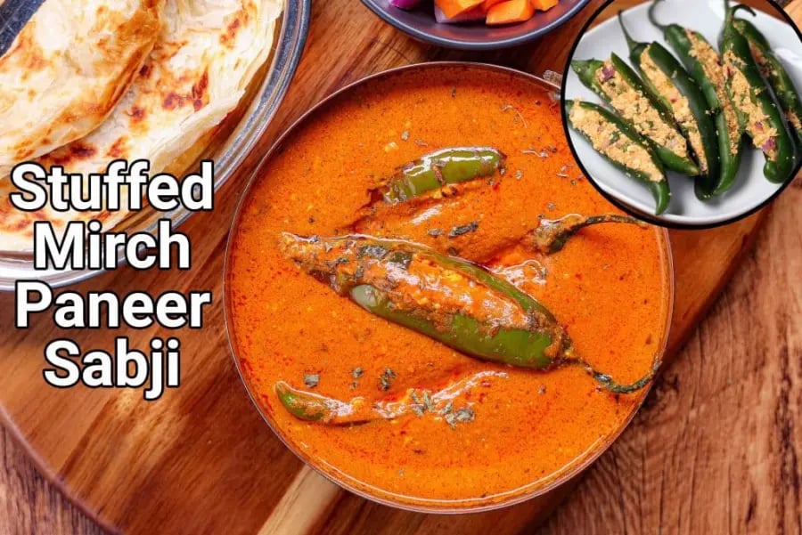 stuffed-paneer-mirch-sabji-recipe