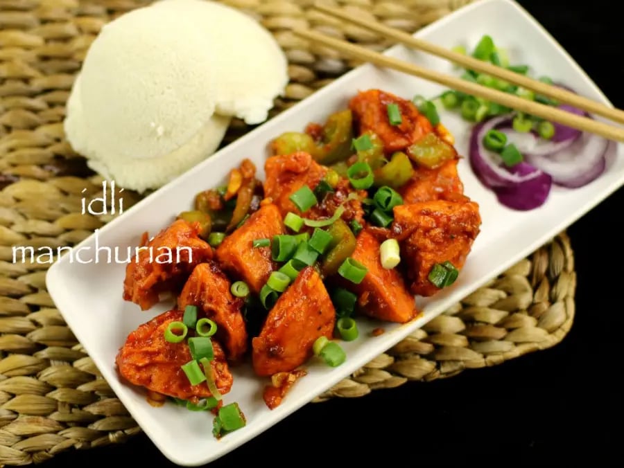 idli-manchurian-idly-manchurian-recipe-leftover-idli-recipes