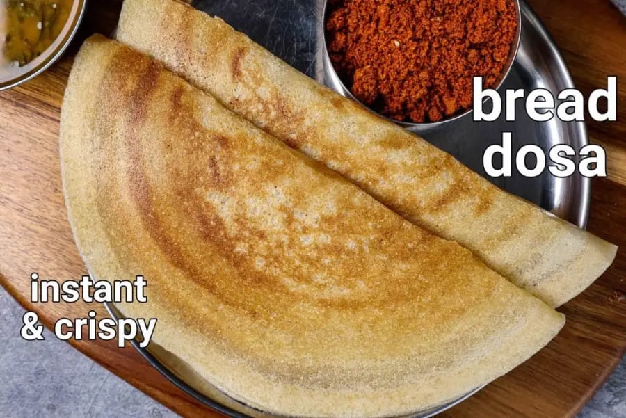 instant-rava-bread-dosa-recipe