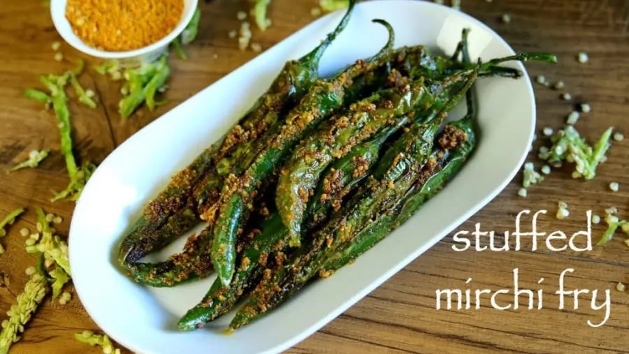 mirchi-fry-recipe-stuufed-chilli-fry