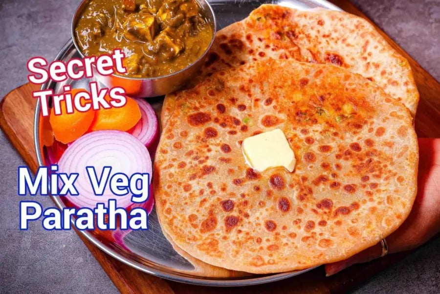 mix-veg-paratha-recipe-vegetable-paratha