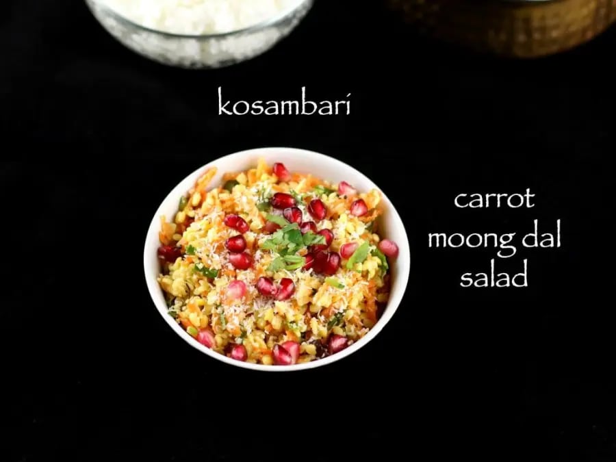 moong-dal-carrot-salad-hesaru-bele-carrot-kosambari-recipe