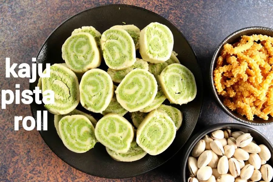 kaju-pista-roll-recipe-pista-kaju-roll