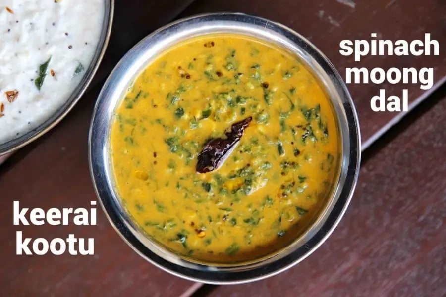 keerai-kootu-recipe-spinach-moong-dal
