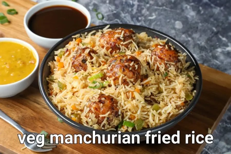 veg-manchurian-fried-rice