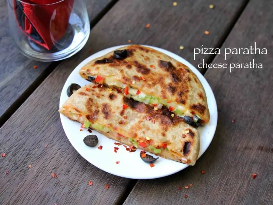 pizza-paratha-recipe-cheese-paratha