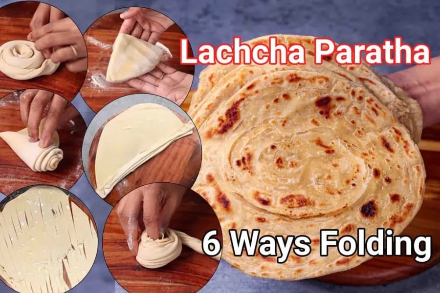 plain-paratha-recipe-6-types-of-folding