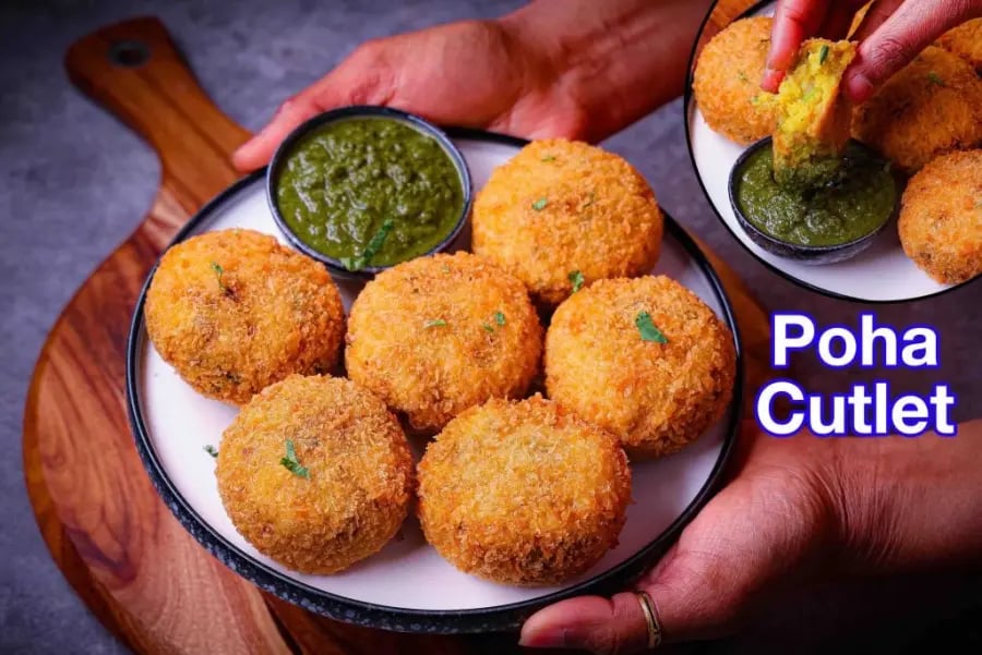 poha-cutlet-recipe-vegetable-poha-cutlet