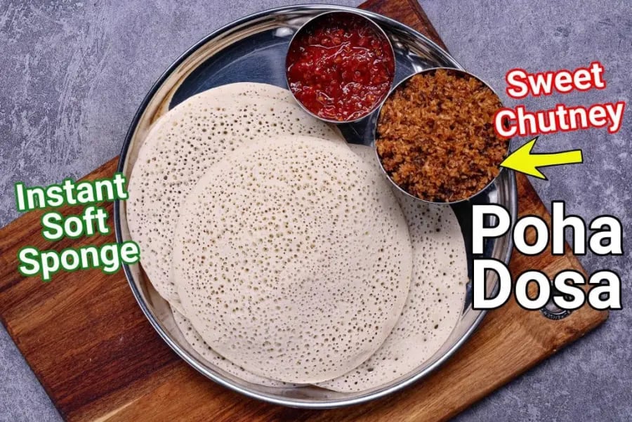 poha-dosa-recipe-soft-sponge-aval-dosa