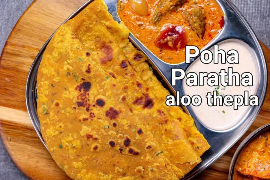 poha-paratha-recipe-poha-aloo-ke-roti