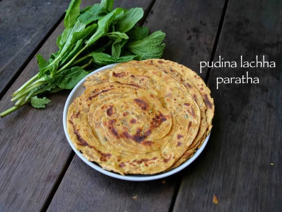pudina-paratha-recipe-mint-paratha