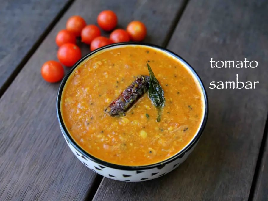 tomato-sambar-recipe-thakkali-sambar