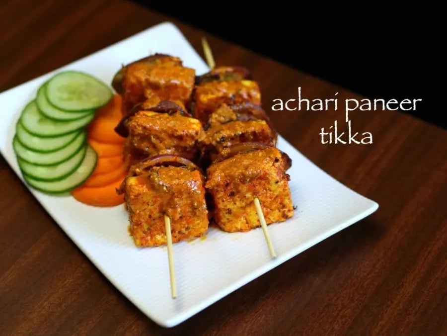 easy-achari-paneer-tikka-recipe-tawa