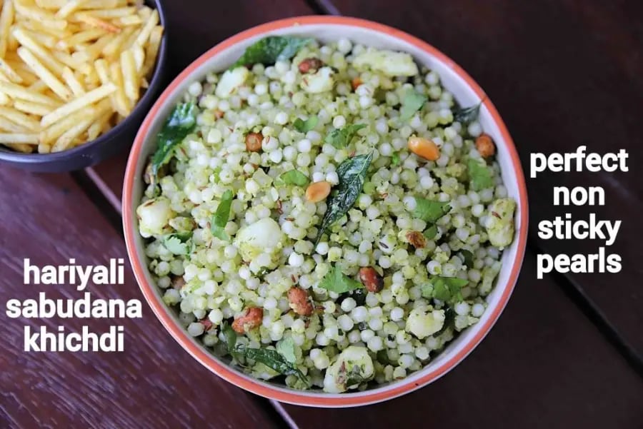 hariyali-sabudana-khichdi-recipe-green