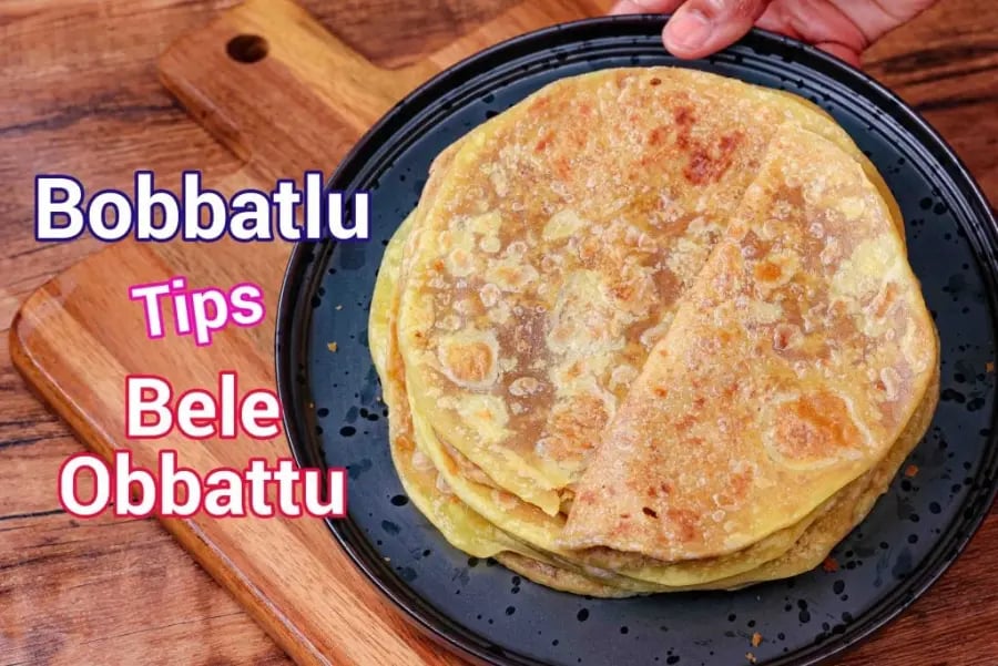 holige-recipe-bele-obbattu-puran-poli