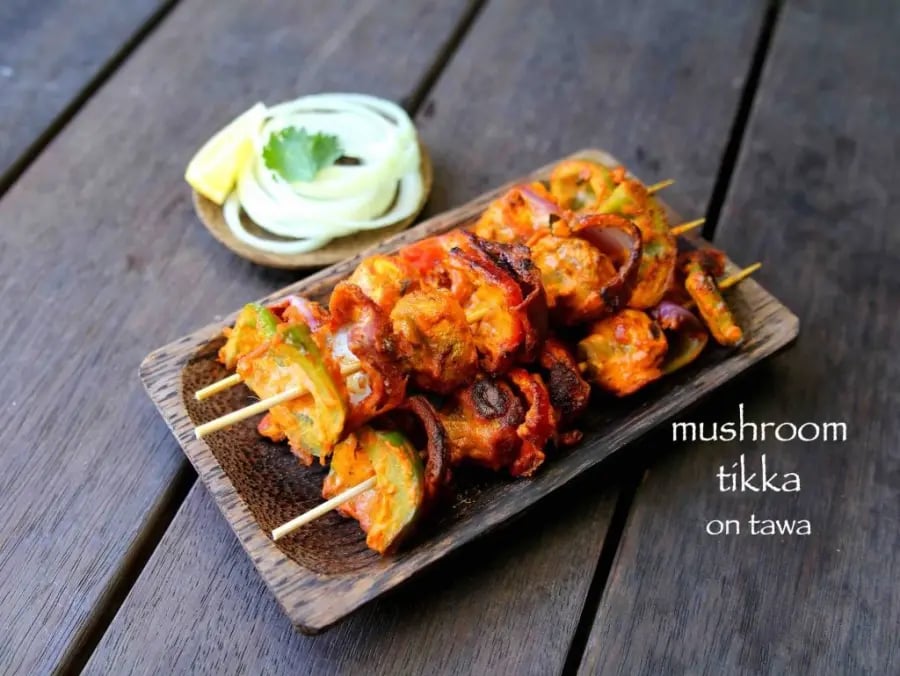 mushroom-tikka-recipe-tawa
