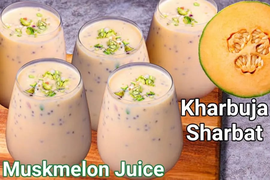 muskmelon-juice-recipe-kharbuja-juice