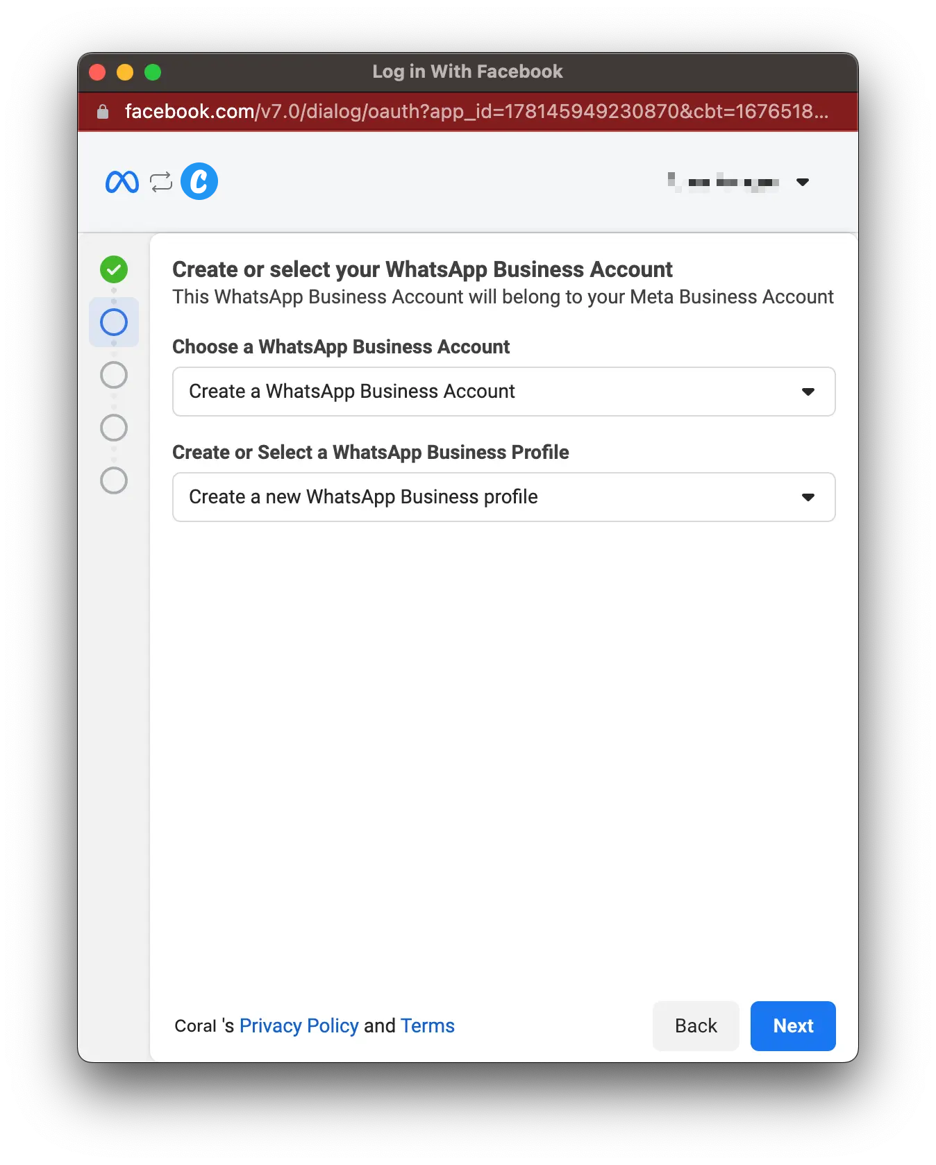 Start with a new WhatsApp number
