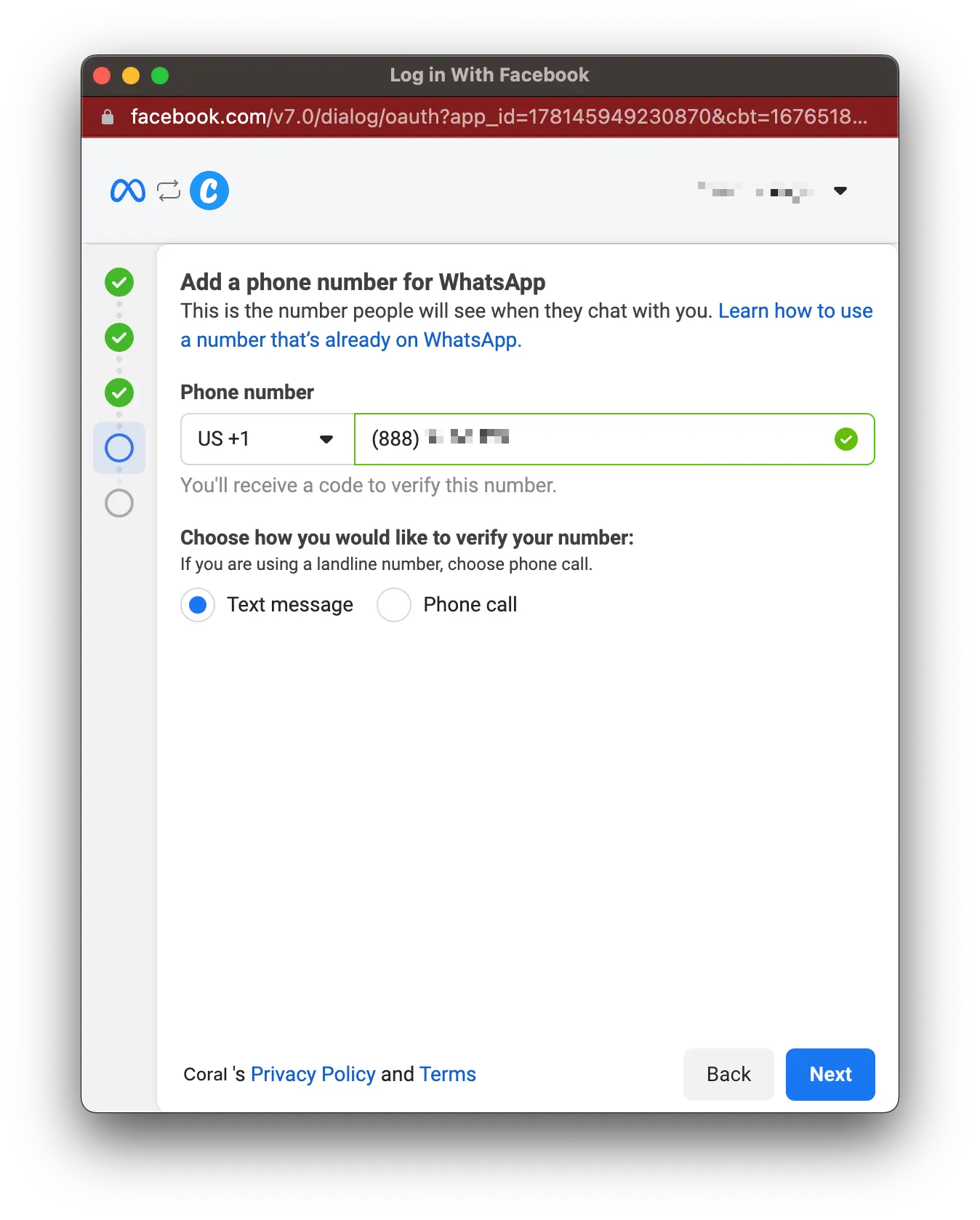 Verify your phone number