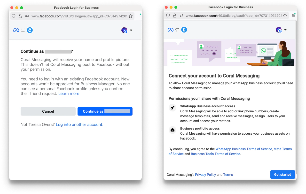 Fazer login no Facebook