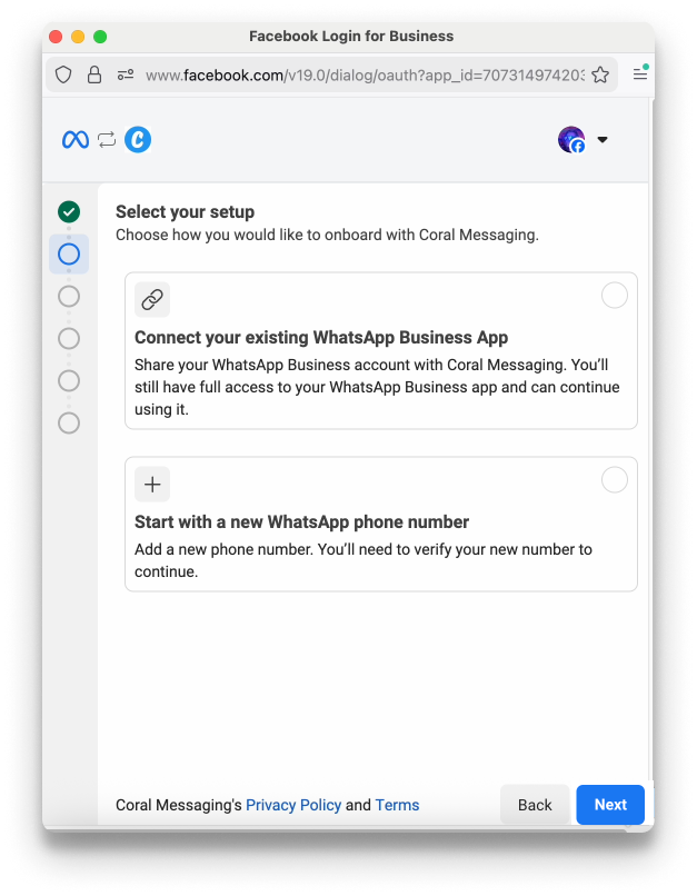 Create WhatsApp Business Account