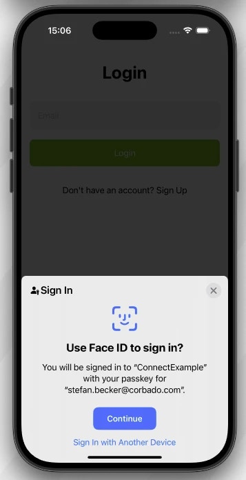 Overlay Login