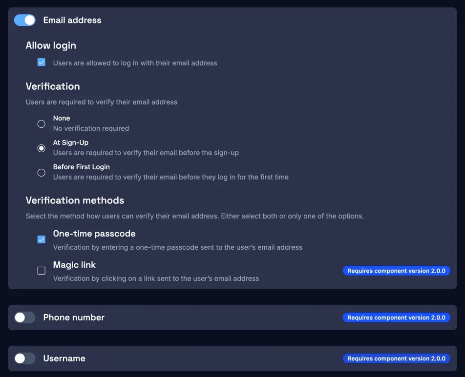 Login identifier