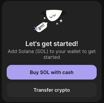 Onramp with Phantom Onramp with Phantom