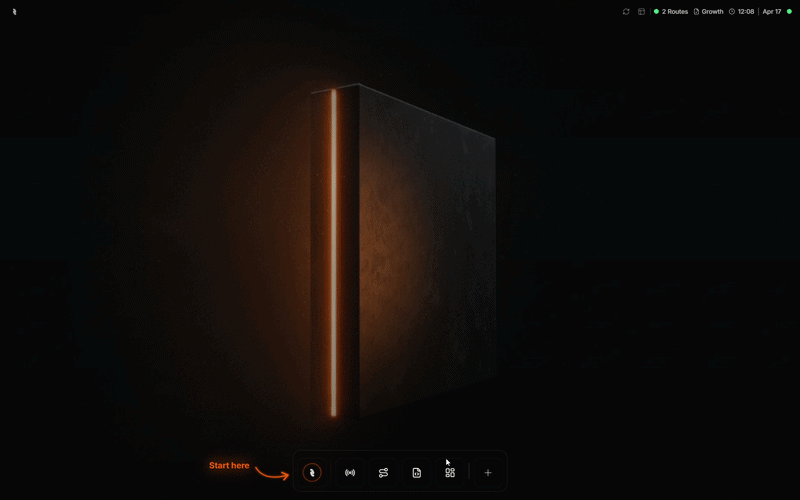 Animation showing dashboard widgets updating in real time as MQTT topic values change on the broker