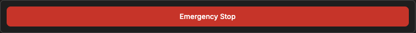 A red danger-styled Emergency Stop button
