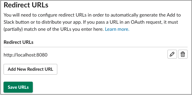リダイレクト URL の設定