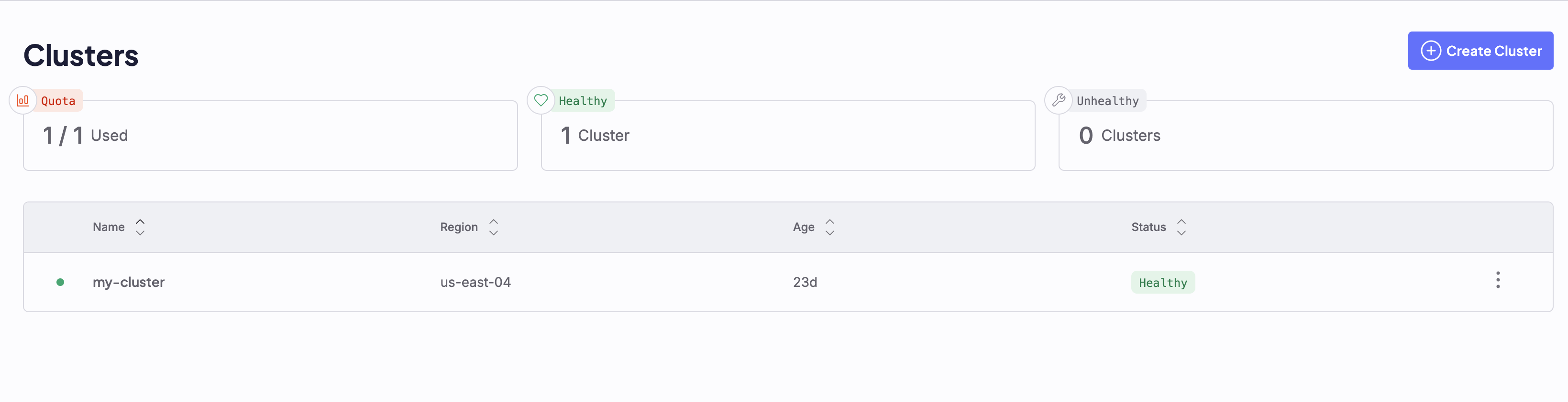 A screenshot of the Cloud Console cluster creation dashboard