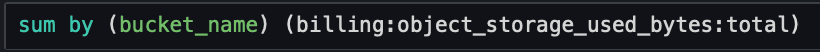 Example query