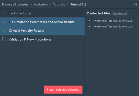File selection dialog with two folders selected and listed under selected files