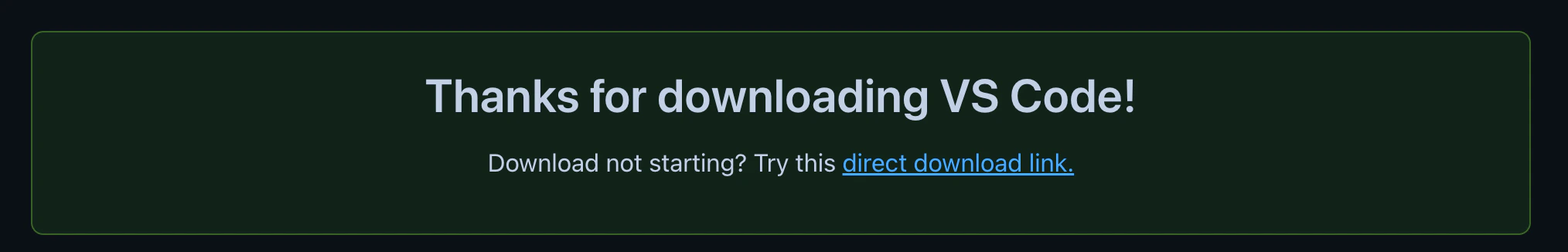 Download confirmation