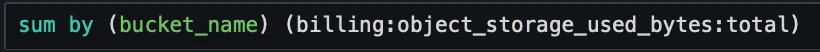 Example query