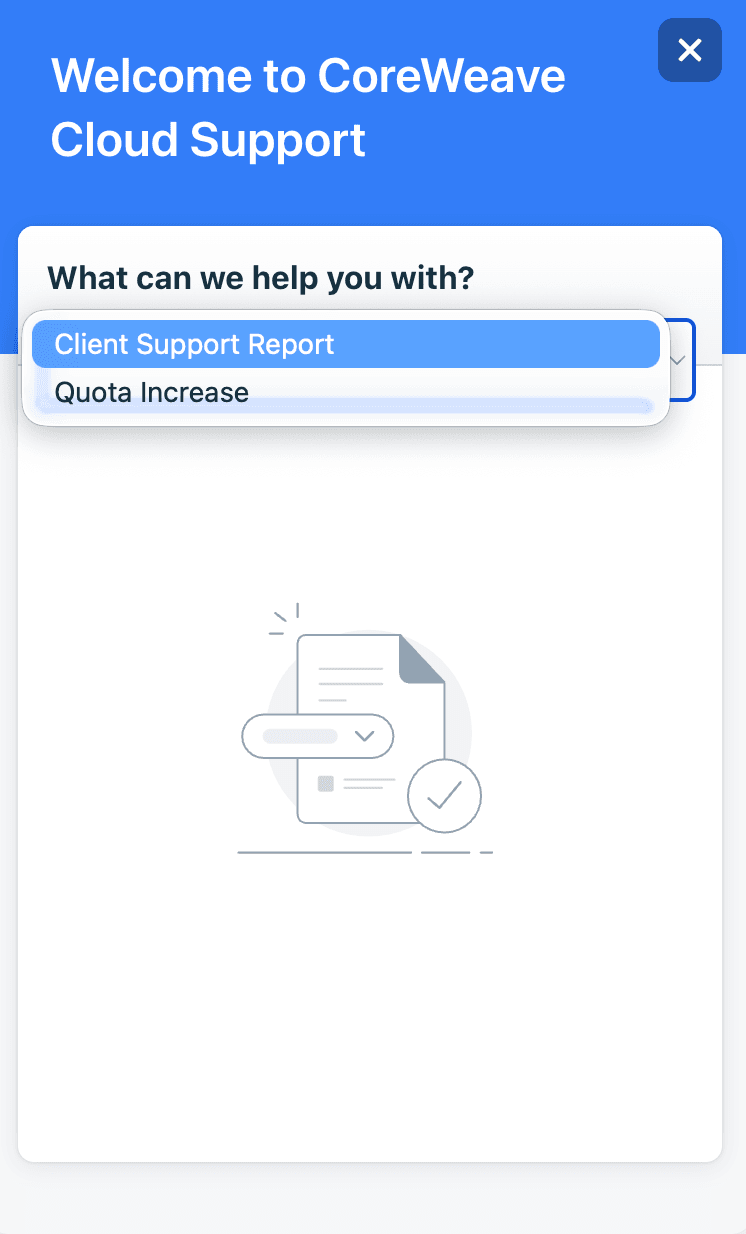 Contact Support button