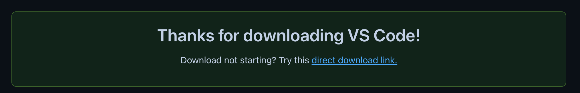 Download confirmation