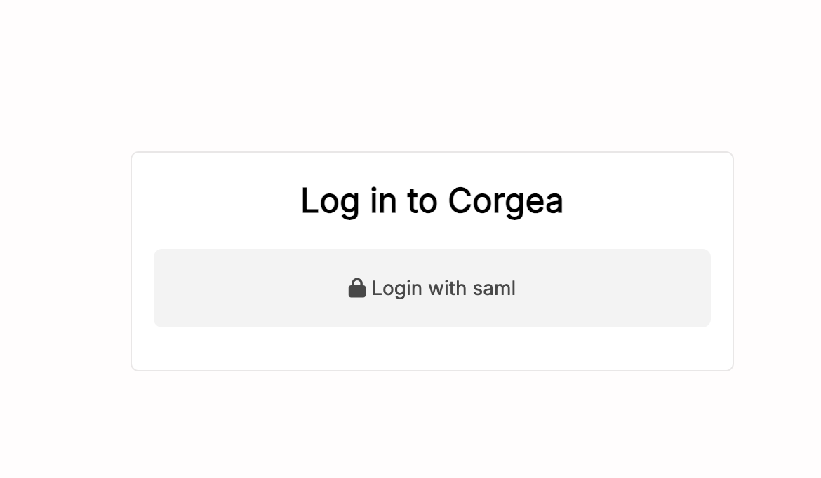 Login by SAML Option