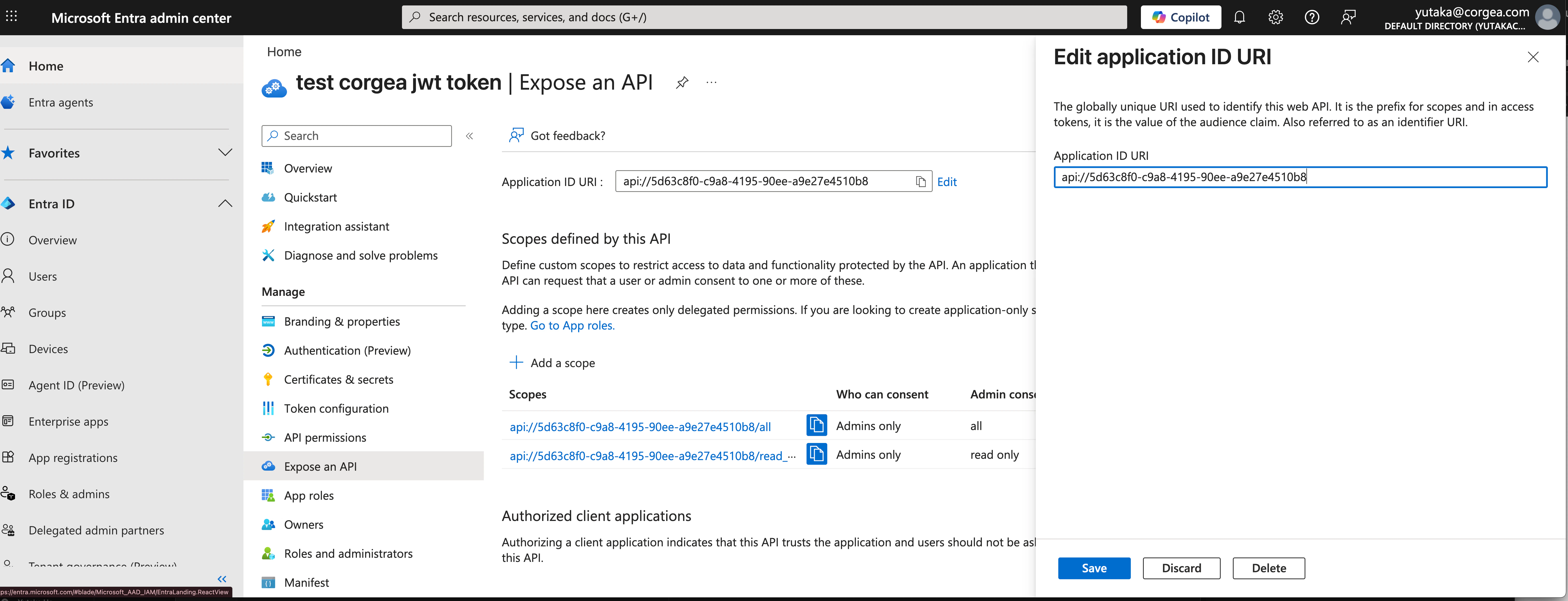 Expose an API in Microsoft Entra