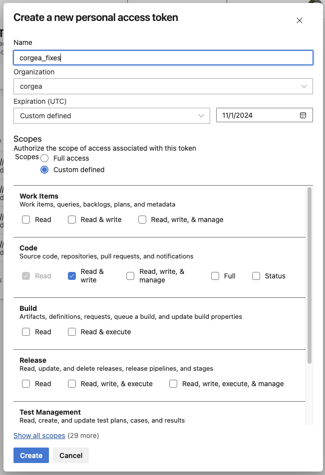 Token Permissions